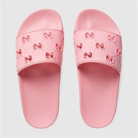 gucci rubber slide 'green red'|gucci slides women pink.